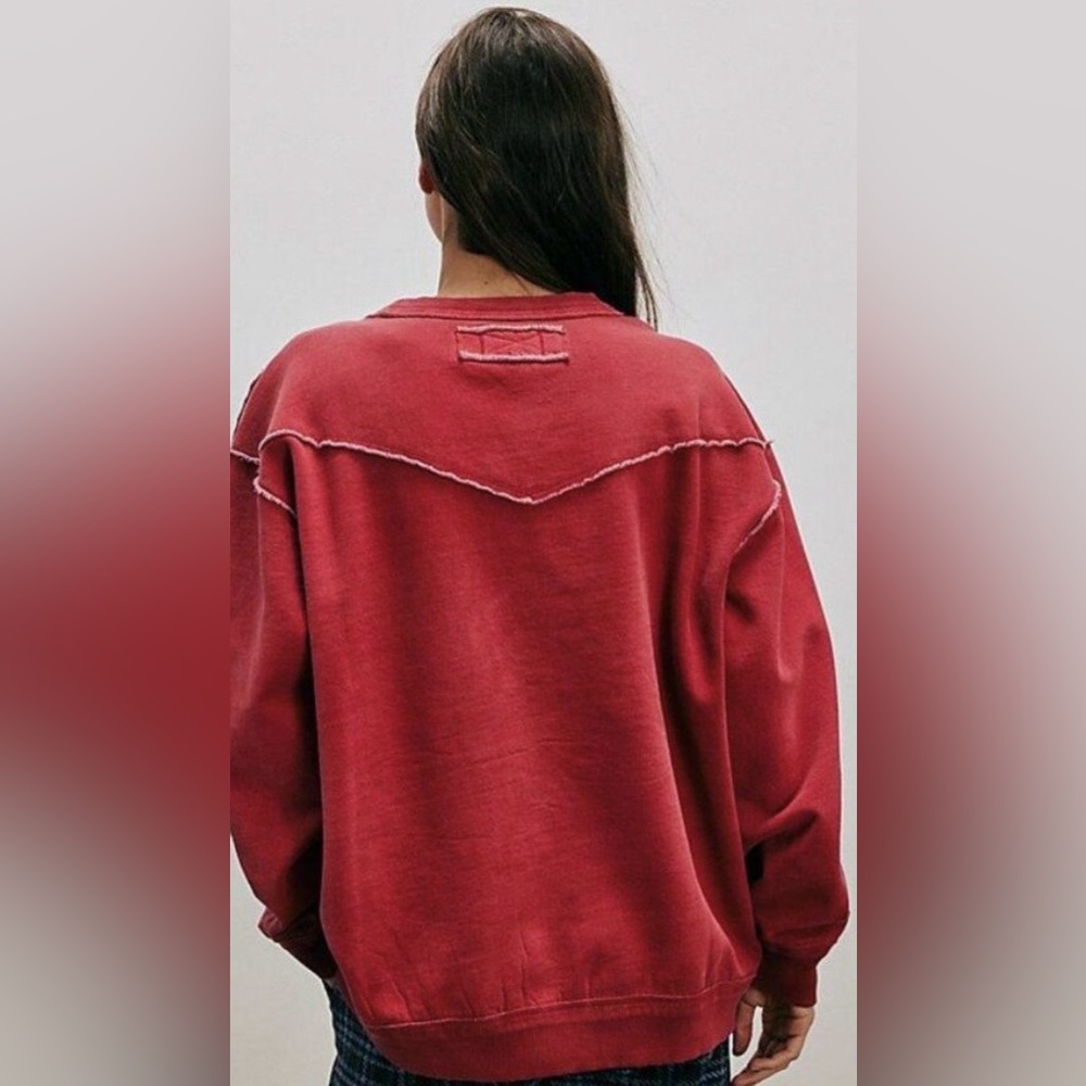 NWT FREE PEOPLE WE THE FREE WALLACE PULLOVER SWEATSHIRT - Picture 4 of 5